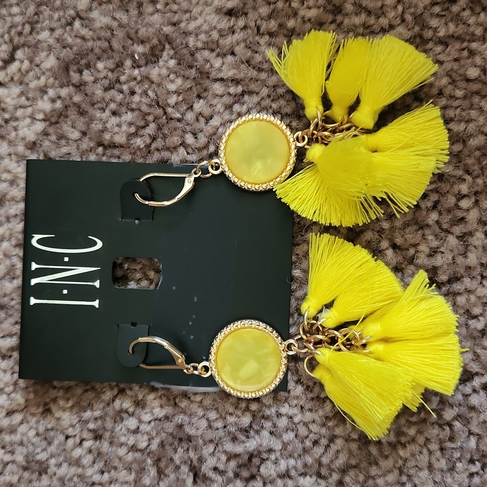 Inc Gold-Tone Multi-Tassel Drop Earrings